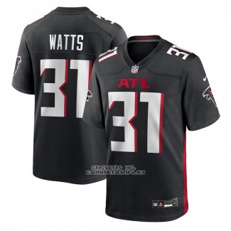 Camiseta NFL Game Atlanta Falcons Xavier Watts Negro
