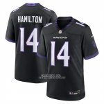 Camiseta NFL Game Baltimore Ravens Kyle Hamilton Alterno Negro