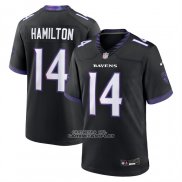 Camiseta NFL Game Baltimore Ravens Kyle Hamilton Alterno Negro