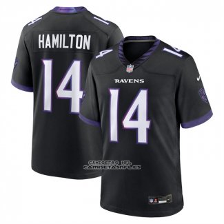 Camiseta NFL Game Baltimore Ravens Kyle Hamilton Alterno Negro