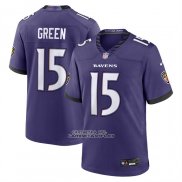 Camiseta NFL Game Baltimore Ravens Mike Green Violeta1