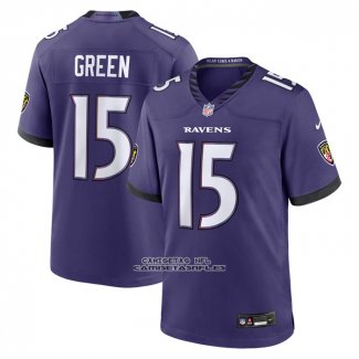 Camiseta NFL Game Baltimore Ravens Mike Green Violeta1