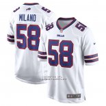 Camiseta NFL Game Buffalo Bills Matt Milano Segunda Blanco