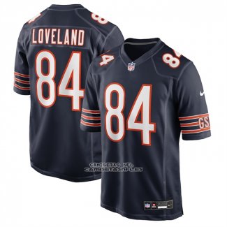 Camiseta NFL Game Chicago Bears Colston Loveland 2025 Azul