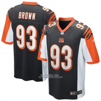 Camiseta NFL Game Cincinnati Bengals Andrew Brown Negro