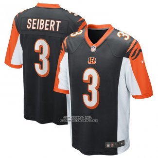 Camiseta NFL Game Cincinnati Bengals Austin Seibert Negro