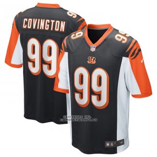 Camiseta NFL Game Cincinnati Bengals Christian Covington Negro