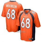 Camiseta NFL Game Denver Broncos Elijah Wilkinson Naranja