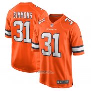 Camiseta NFL Game Denver Broncos Justin Simmons Alterno Naranja