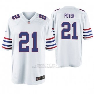 Camiseta NFL Game Hombre Buffalo Bills Jordan Poyer Throwback Blanco