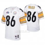 Camiseta NFL Game Hombre Pittsburgh Steelers 86 Hines Ward 2005 Autentico Blanco