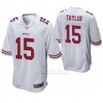 Camiseta NFL Game Hombre San Francisco 49ers Trent Taylor Blanco