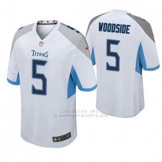 Camiseta NFL Game Hombre Tennessee Titans Logan Woodside Blanco