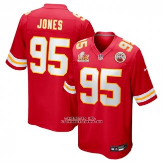 Camiseta NFL Game Kansas City Chiefs Chris Jones Super Bowl LIX Rojo