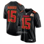 Camiseta NFL Game Kansas City Chiefs Patrick Mahomes Super Bowl LIX Negro