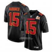 Camiseta NFL Game Kansas City Chiefs Patrick Mahomes Super Bowl LIX Negro