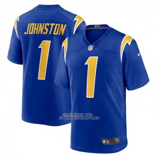 Camiseta NFL Game Los Angeles Chargers Quentin Johnston 1 Alterno Azul