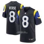Camiseta NFL Game Los Angeles Rams Jared Verse 2025 Rivalries Collection Negro