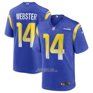 Camiseta NFL Game Los Angeles Rams Nsimba Webster Azul