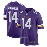 Camiseta NFL Game Minnesota Vikings Sean Mannion 14 Violeta