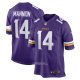Camiseta NFL Game Minnesota Vikings Sean Mannion 14 Violeta
