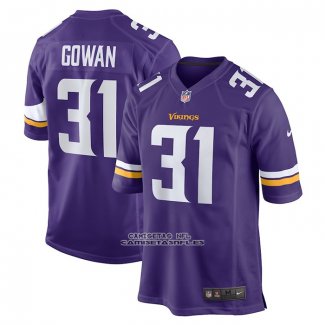 Camiseta NFL Game Minnesota Vikings Tay Gowan Primera Violeta