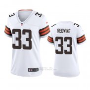 Camiseta NFL Game Mujer Cleveland Browns Sheldrick Redwine 2020 Blanco