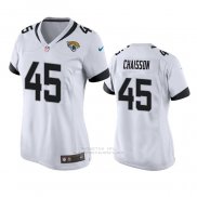 Camiseta NFL Game Mujer Jacksonville Jaguars K'lavon Chaisson Blanco