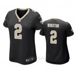 Camiseta NFL Game Mujer New Orleans Saints Jameis Winston Negro