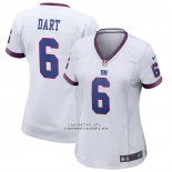 Camiseta NFL Game Mujer New York Giants Jaxson Dart Alterno Vintage Blanco Camiseta NFL Game Mujer New York Giants Jaxson Dart Alterno Vintage Blanco