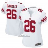 Camiseta NFL Game Mujer New York Giants Saquon Barkley Blanco