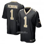Camiseta NFL Game New Orleans Saints Trevor Penning 2022 NFL Draft Pick Negro