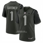 Camiseta NFL Game New York Jets Ahmad Sauce Gardner 2025 Rivalries Collection Gris Oscuro