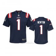 Camiseta NFL Game Nino New England Patriots Cam Newton Azul