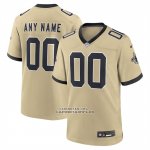 Camiseta NFL Game Nino New Orleans Saints Alterno Gameday Golds Personalizada Oro
