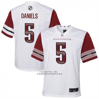 Camiseta NFL Game Nino Washington Commanders Jayden Daniels Blanco