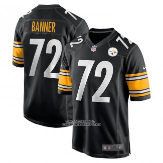 Camiseta NFL Game Pittsburgh Steelers Zach Banner Negro