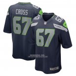 Camiseta NFL Game Seattle Seahawks Charles Cross 2022 NFL Draft Pick Azul