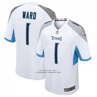 Camiseta NFL Game Tennessee Titans Cameron Ward 2025 Blanco