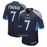 Camiseta NFL Game Tennessee Titans Donta Foreman Azul