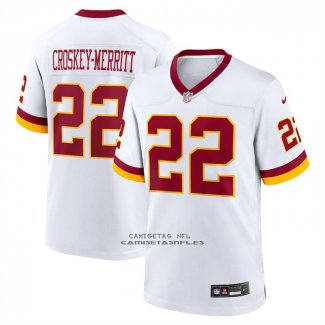 Camiseta NFL Game Washington Commanders Jacory Croskey Merritt Super Bowl Era Blanco