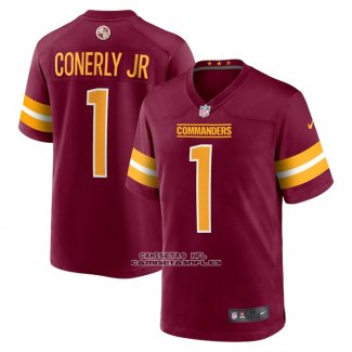 Camiseta NFL Game Washington Commanders Josh Conerly Jr 2025 NFL Draft Rojo
