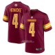 Camiseta NFL Game Washington Commanders Taylor Heinicke Rojo