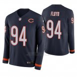 Camiseta NFL Hombre Chicago Bears Leonard Floyd Azul Therma Manga Larga
