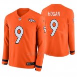 Camiseta NFL Hombre Denver Broncos Kevin Hogan Naranja Therma Manga Larga