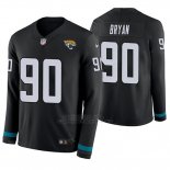 Camiseta NFL Hombre Jacksonville Jaguars Taven Bryan Negro Therma Manga Larga