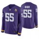 Camiseta NFL Hombre Minnesota Vikings Anthony Barr Violeta Therma Manga Larga