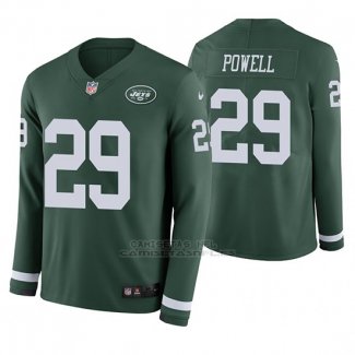 Camiseta NFL Hombre New York Jets Bilal Powell Verde Therma Manga Larga