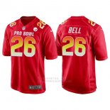 Camiseta NFL Hombre Pittsburgh Steelers 26 Le'veon Bell Rojo AFC 2018 Pro Bowl