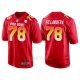 Camiseta NFL Hombre Pittsburgh Steelers 78 Alejandro Villanueva Rojo AFC 2018 Pro Bowl